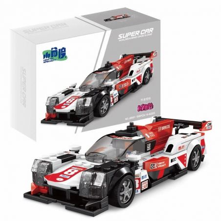 SMALL ANGLE JD061 GIẢI ĐUA XE TOYOTA GR010 bộ đồ chơi xếp lắp ráp ghép mô hình Speed Champions Racing Cars Đua Xe Công Thức 305 khối