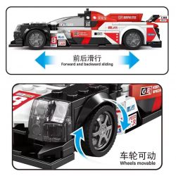 SMALL ANGLE JD061 GIẢI ĐUA XE TOYOTA GR010 bộ đồ chơi xếp lắp ráp ghép mô hình Speed Champions Racing Cars Đua Xe Công Thức 305 khối
