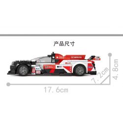 SMALL ANGLE JD061 GIẢI ĐUA XE TOYOTA GR010 bộ đồ chơi xếp lắp ráp ghép mô hình Speed Champions Racing Cars Đua Xe Công Thức 305 khối