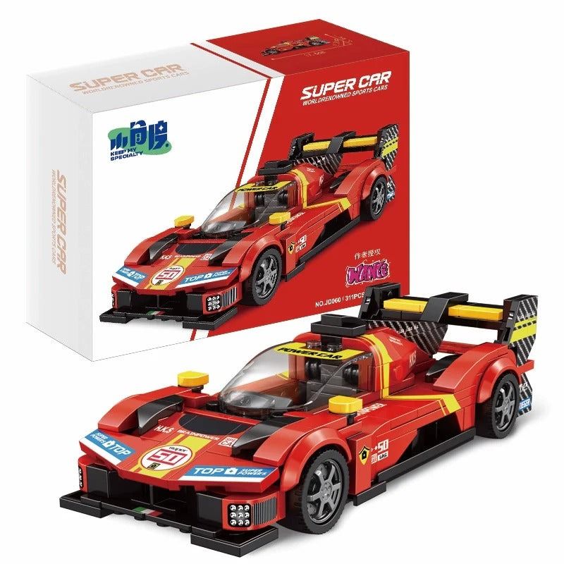 Lego small angle JD060 Xếp hình lắp ráp ghép mô hình Ferrari Le Mans