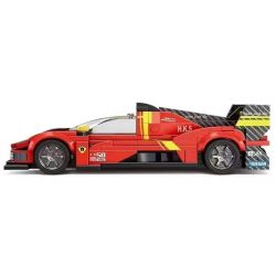 SMALL ANGLE JD060 FERRARI LE MANS bộ đồ chơi xếp lắp ráp ghép mô hình Speed Champions Racing Cars Đua Xe Công Thức 311 khối