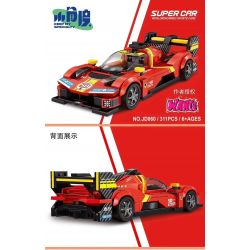 SMALL ANGLE JD060 FERRARI LE MANS bộ đồ chơi xếp lắp ráp ghép mô hình Speed Champions Racing Cars Đua Xe Công Thức 311 khối