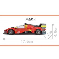 SMALL ANGLE JD060 FERRARI LE MANS bộ đồ chơi xếp lắp ráp ghép mô hình Speed Champions Racing Cars Đua Xe Công Thức 311 khối