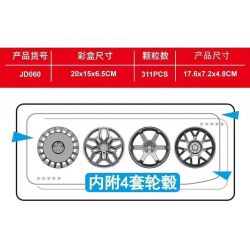 SMALL ANGLE JD060 FERRARI LE MANS bộ đồ chơi xếp lắp ráp ghép mô hình Speed Champions Racing Cars Đua Xe Công Thức 311 khối