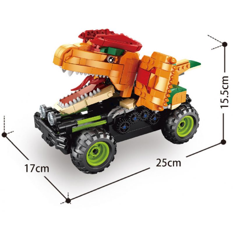 AchKo 70029 Dilophosaurus Xếp hình lắp ráp ghép mô hình Xe RC khủng long: Dilophosaurus