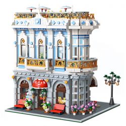 JIESTAR 89109 NHÀ HÀNG SAKURA bộ đồ chơi xếp lắp ráp ghép mô hình SAKURA RESTAURANT 3725 khối