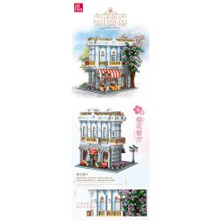 JIESTAR 89109 NHÀ HÀNG SAKURA bộ đồ chơi xếp lắp ráp ghép mô hình SAKURA RESTAURANT 3725 khối