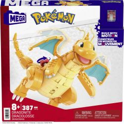 MEGA BLOKS HKT25 POKÉMON DRAGONITE bộ đồ chơi xếp lắp ráp ghép mô hình Movie & Game Phim Và Trò Chơi 387 khối