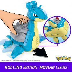 MEGA BLOKS HKT26 POKÉMON LAPRAS bộ đồ chơi xếp lắp ráp ghép mô hình Movie & Game Phim Và Trò Chơi 527 khối