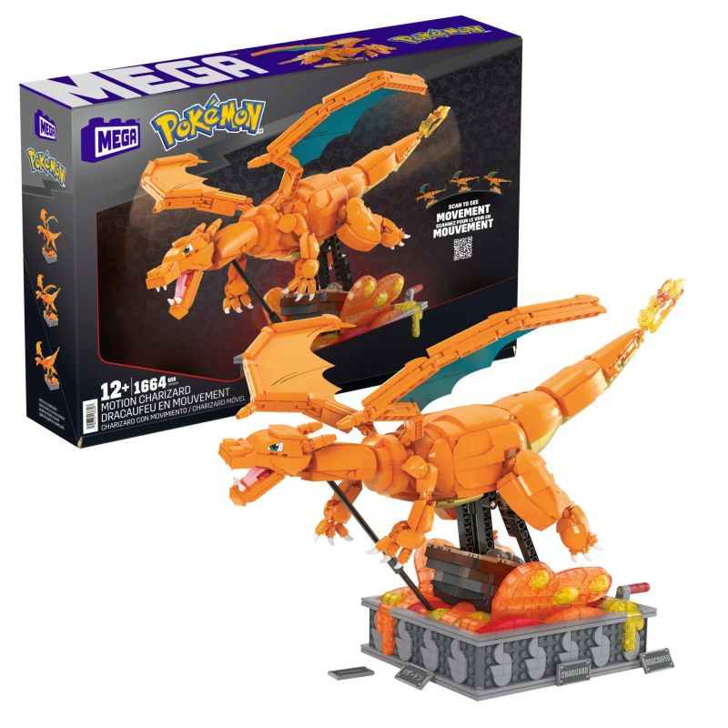  Mega Bloks HMW05 Pokémon Charizard Xếp hình lắp ráp ghép mô hình Pokémon: Charizard