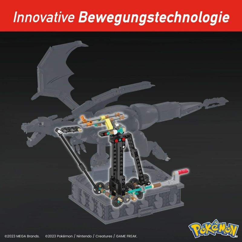MEGA BLOKS HMW05 POKÉMON CHARIZARD bộ đồ chơi xếp lắp ráp ghép mô hình Movie & Game Phim Và Trò Chơi 1664 khối