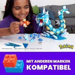 MEGA BLOKS HNT95 POKÉMON BỘ TIẾN HÓA MAGIKARP bộ đồ chơi xếp lắp ráp ghép mô hình Movie & Game POKÉMON MAGIKARP EVOLUTION SET Phim Và Trò Chơi 411 khối