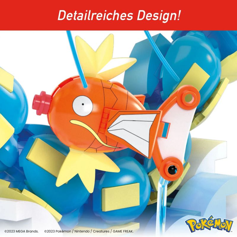 MEGA BLOKS HNT95 POKÉMON BỘ TIẾN HÓA MAGIKARP bộ đồ chơi xếp lắp ráp ghép mô hình Movie & Game POKÉMON MAGIKARP EVOLUTION SET Phim Và Trò Chơi 411 khối