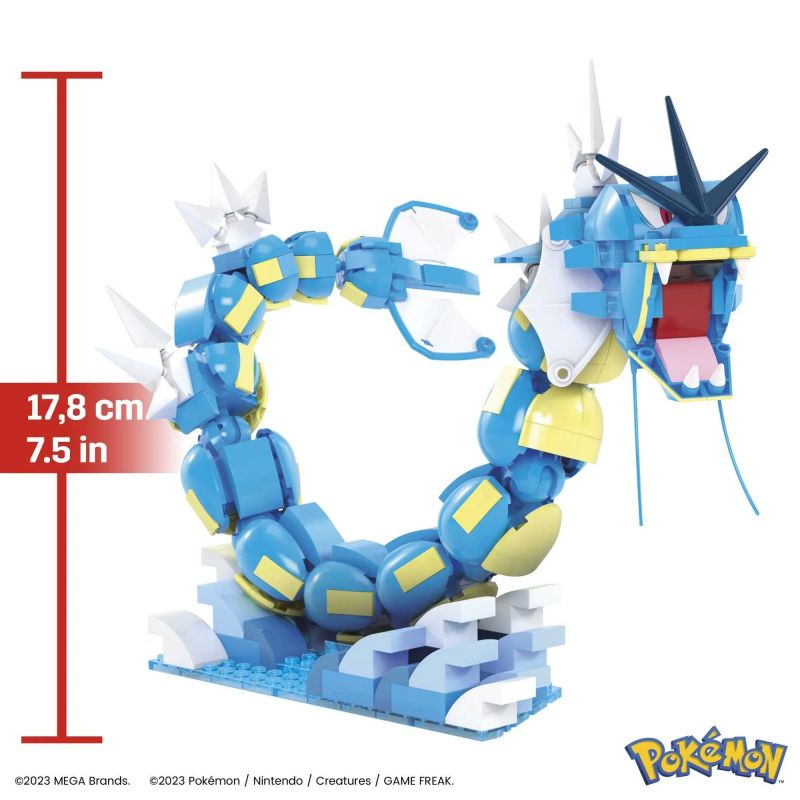 MEGA BLOKS HNT95 POKÉMON BỘ TIẾN HÓA MAGIKARP bộ đồ chơi xếp lắp ráp ghép mô hình Movie & Game POKÉMON MAGIKARP EVOLUTION SET Phim Và Trò Chơi 411 khối