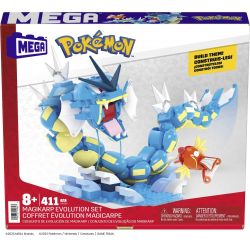 MEGA BLOKS HNT95 POKÉMON BỘ TIẾN HÓA MAGIKARP bộ đồ chơi xếp lắp ráp ghép mô hình Movie & Game POKÉMON MAGIKARP EVOLUTION SET Phim Và Trò Chơi 411 khối