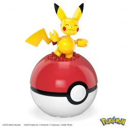 MEGA BLOKS HPX92 POKÉMON VÙNG PADIA PIKACHU TEAL MEOWTH VÀ CÁ SẤU bộ đồ chơi xếp lắp ráp ghép mô hình Movie & Game POKÉMON PALDEA REGION TEAM Phim Và Trò Chơi 79 khối
