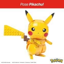 MEGA BLOKS HPF94 POKÉMON ĐỘI BA NGƯỜI VÙNG KANTO PIKACHU CHARMANDER MEOWTH bộ đồ chơi xếp lắp ráp ghép mô hình Movie & Game POKÉMON BUILD & SHOW KANTO REGION TRIO Phim Và Trò Chơi 529 khối