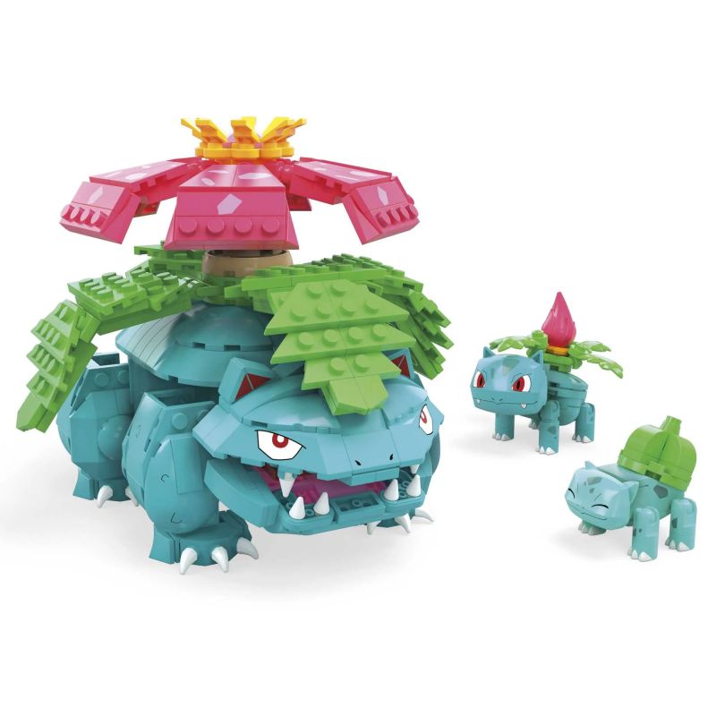  Mega Bloks HHM17 Pokémon Bulbasaur Evolution Set Xếp hình lắp ráp ghép mô hình Pokémon: Bộ tiến hóa Bulbasaur