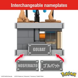 MEGA BLOKS HTH72 POKÉMON DƠI MIỆNG RỘNG bộ đồ chơi xếp lắp ráp ghép mô hình Movie & Game POKÉMON MINI MOTION GOLBAT Phim Và Trò Chơi 318 khối