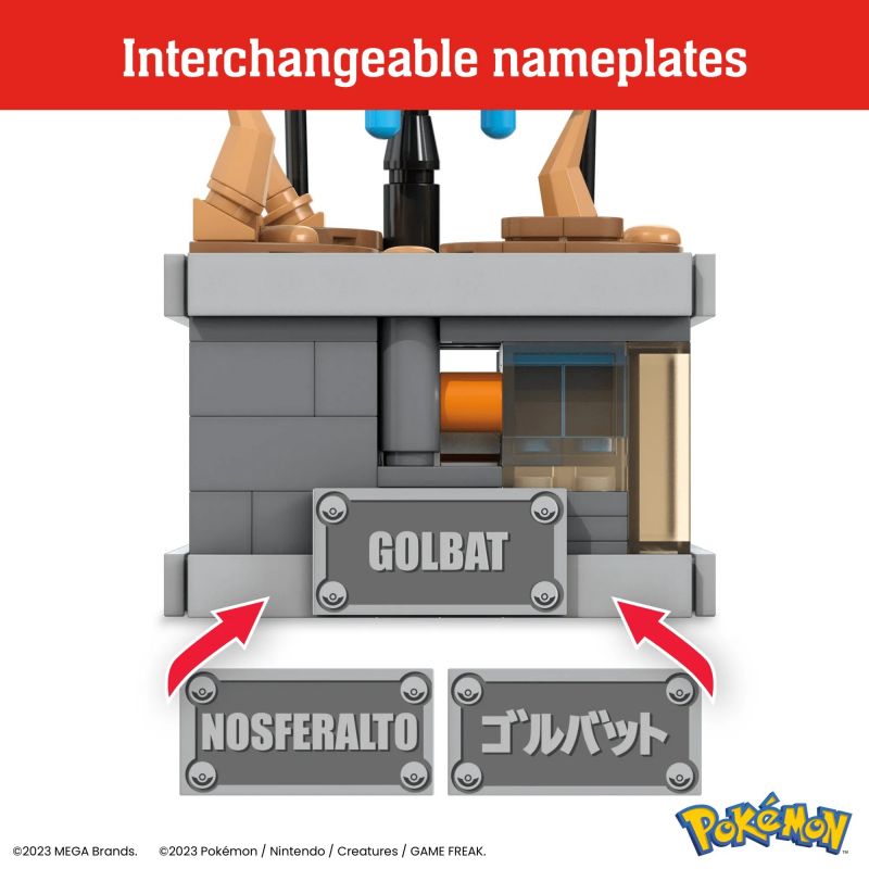 MEGA BLOKS HTH72 POKÉMON DƠI MIỆNG RỘNG bộ đồ chơi xếp lắp ráp ghép mô hình Movie & Game POKÉMON MINI MOTION GOLBAT Phim Và Trò Chơi 318 khối