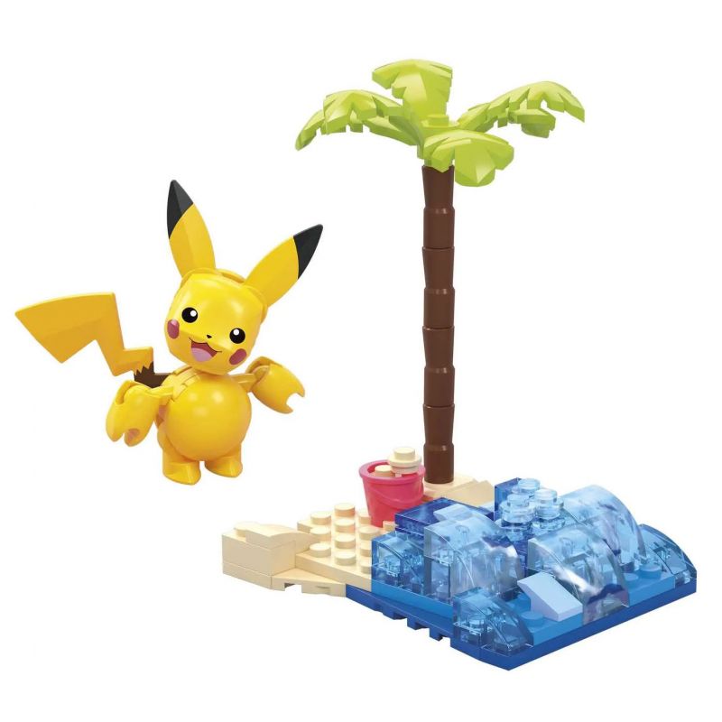  Mega Bloks HDL76 Pokémon Pikachu's Beach Splash Xếp hình lắp ráp ghép mô hình Pokémon: Trượt nước trên bãi biển Pikachu