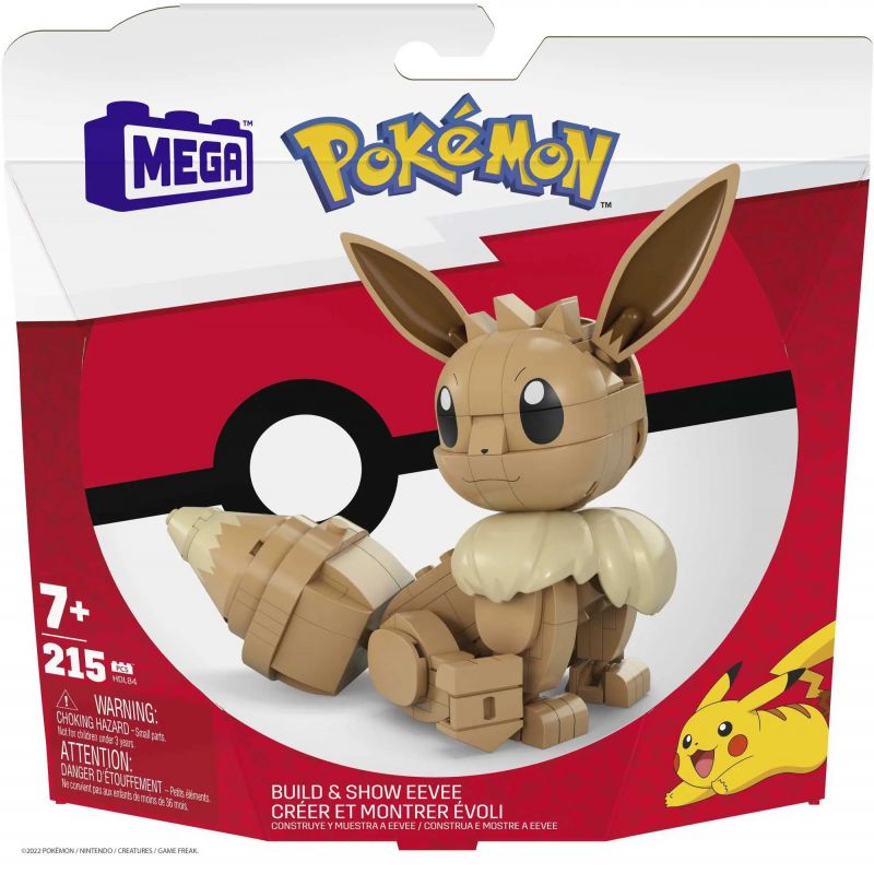 MEGA BLOKS HDL84 POKÉMON EEVEE bộ đồ chơi xếp lắp ráp ghép mô hình Movie & Game POKÉMON BUILD & SHOW EEVEE Phim Và Trò Chơi 215 khối