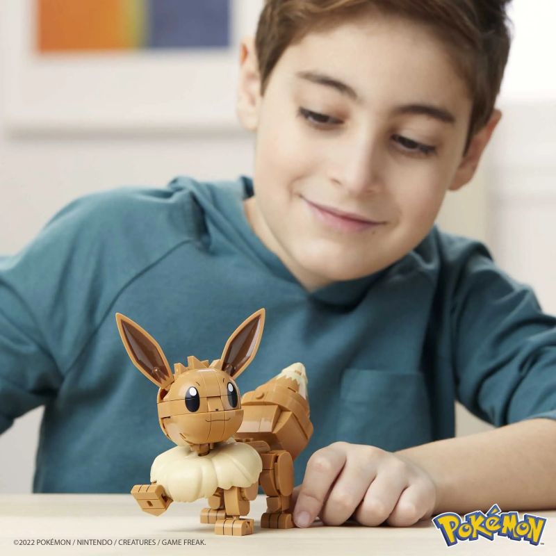 MEGA BLOKS HDL84 POKÉMON EEVEE bộ đồ chơi xếp lắp ráp ghép mô hình Movie & Game POKÉMON BUILD & SHOW EEVEE Phim Và Trò Chơi 215 khối