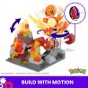 MEGA BLOKS HTH86 POKÉMON CHARMANDER BEYBLADE bộ đồ chơi xếp lắp ráp ghép mô hình Movie & Game POKÉMON CHARMANDER'S FIRE-TYPE SPIN Phim Và Trò Chơi 81 khối