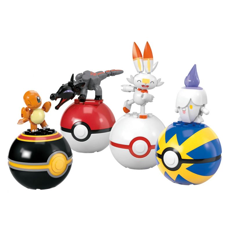  Mega Bloks HTJ06 Pokémon Fire-Type Trainer Team Xếp hình lắp ráp ghép mô hình Pokémon: Đội hệ lửa
