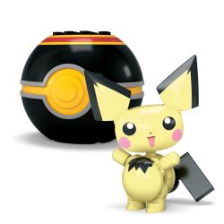 MEGA BLOKS HXP13 POKÉMON CHARMANDER VÀ PICHU bộ đồ chơi xếp lắp ráp ghép mô hình Movie & Game POKÉMON CHARMANDER & PICHU Phim Và Trò Chơi 40 khối