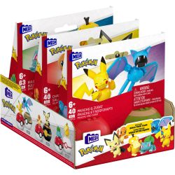 MEGA BLOKS HXP11 POKÉMON BÓNG bộ đồ chơi xếp lắp ráp ghép mô hình Movie & Game POKÉMON BALL 2-PACK Phim Và Trò Chơi 143 khối