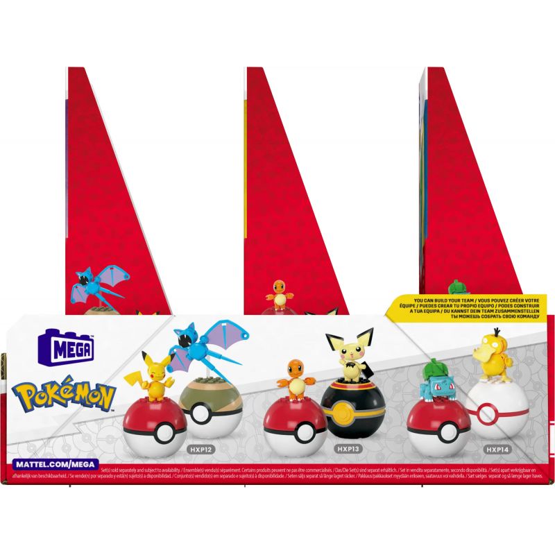 MEGA BLOKS HXP11 POKÉMON BÓNG bộ đồ chơi xếp lắp ráp ghép mô hình Movie & Game POKÉMON BALL 2-PACK Phim Và Trò Chơi 143 khối