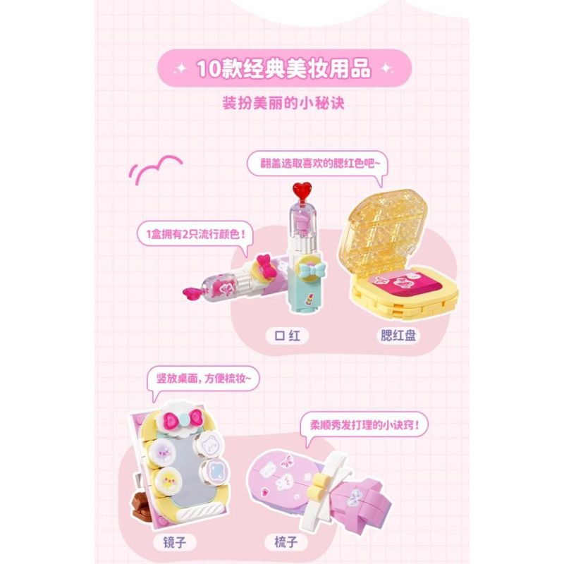 KEEPPLEY 35020 PINPINLE KHOẢNH KHẮC ĐẸP HỘP MÙ bộ đồ chơi xếp lắp ráp ghép mô hình Girl Con Gái