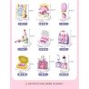 KEEPPLEY 35020 PINPINLE KHOẢNH KHẮC ĐẸP HỘP MÙ bộ đồ chơi xếp lắp ráp ghép mô hình Girl Con Gái