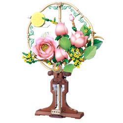KEEPPLEY K10401 10401 QUẠT HOA HỒNG bộ đồ chơi xếp lắp ráp ghép mô hình Arts & Crafts 608 khối