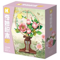 KEEPPLEY K10401 10401 QUẠT HOA HỒNG bộ đồ chơi xếp lắp ráp ghép mô hình Arts & Crafts 608 khối