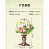 KEEPPLEY K10401 10401 QUẠT HOA HỒNG bộ đồ chơi xếp lắp ráp ghép mô hình Arts & Crafts 608 khối