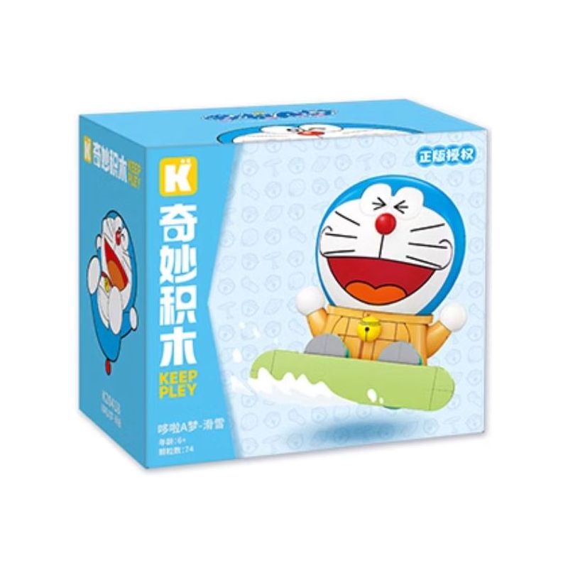 KEEPPLEY K20418 20418 ĐÔRÊMON TRƯỢT TUYẾT bộ đồ chơi xếp lắp ráp ghép mô hình Movie & Game Phim Và Trò Chơi 74 khối