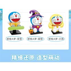 KEEPPLEY K20418 20418 ĐÔRÊMON TRƯỢT TUYẾT bộ đồ chơi xếp lắp ráp ghép mô hình Movie & Game Phim Và Trò Chơi 74 khối