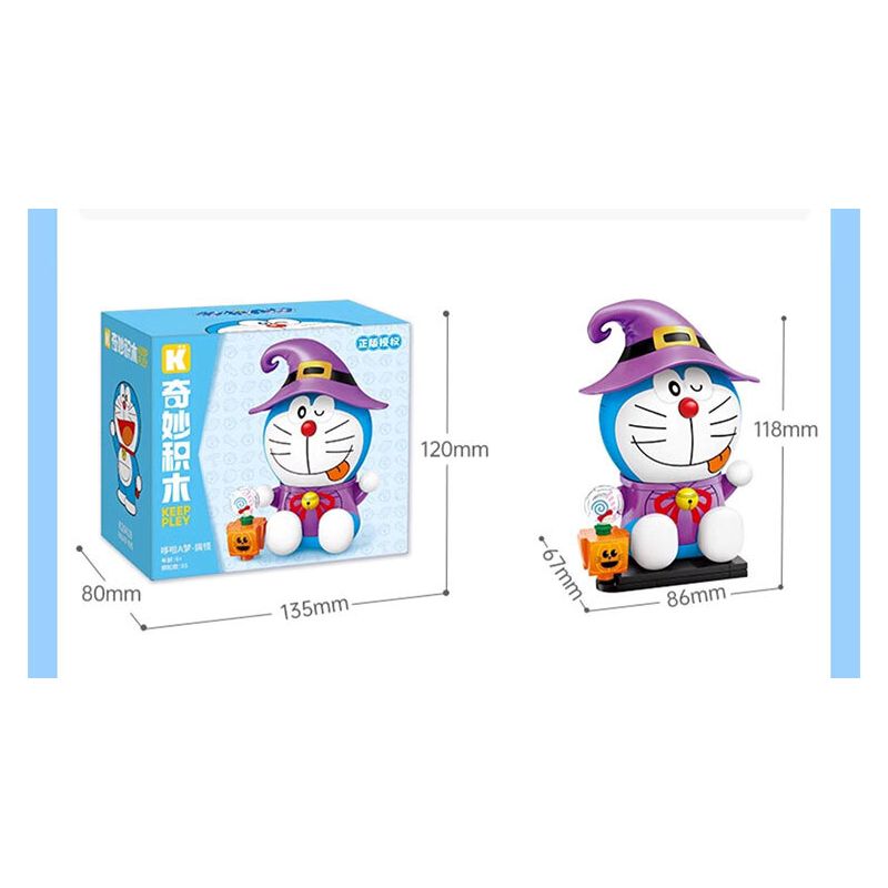 KEEPPLEY K20418 20418 ĐÔRÊMON TRƯỢT TUYẾT bộ đồ chơi xếp lắp ráp ghép mô hình Movie & Game Phim Và Trò Chơi 74 khối