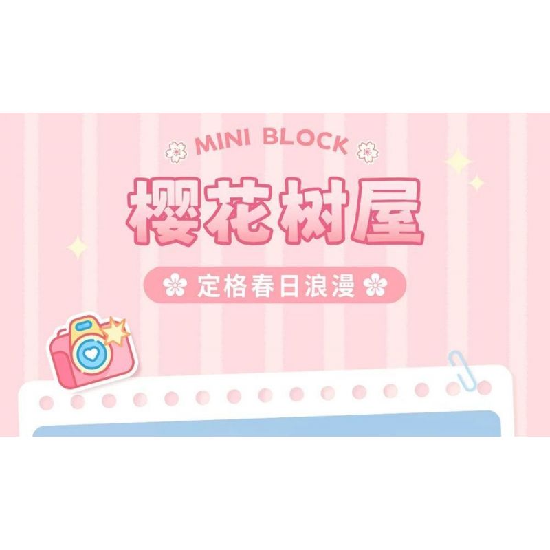 LOZ 1381 COCO KHINH KHÍ CẦU SAKURA bộ đồ chơi xếp lắp ráp ghép mô hình HOT AIR BALLOON 1149 khối