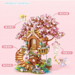 LOZ 1381 COCO KHINH KHÍ CẦU SAKURA bộ đồ chơi xếp lắp ráp ghép mô hình HOT AIR BALLOON 1149 khối