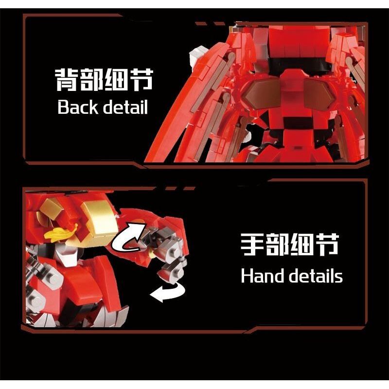 WANGAO 288063 CUNG HOÀNG ĐẠO GÀ TRỐNG ĐƠN NHẤT bộ đồ chơi xếp lắp ráp ghép mô hình