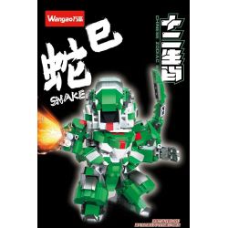 WANGAO 288059 CUNG HOÀNG ĐẠO TRUNG QUỐC RẮN bộ đồ chơi xếp lắp ráp ghép mô hình