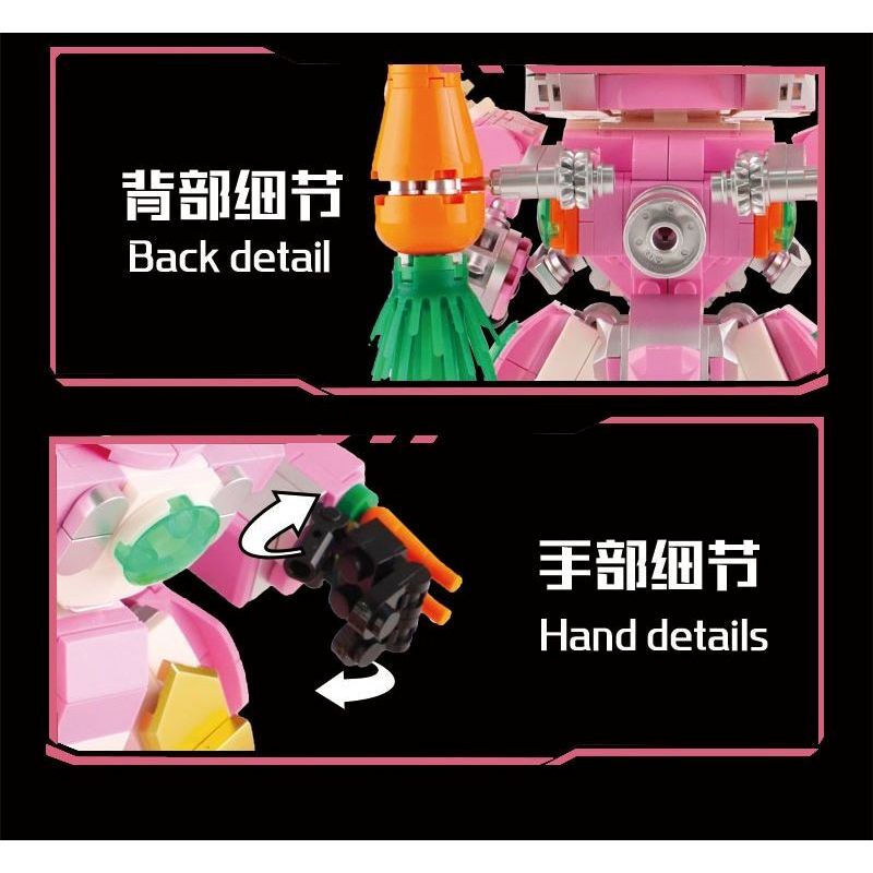 WANGAO 288057 CUNG HOÀNG ĐẠO THỎ bộ đồ chơi xếp lắp ráp ghép mô hình