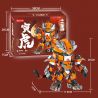WANGAO 288056 MƯỜI HAI CUNG HOÀNG ĐẠO ÂM HỔ bộ đồ chơi xếp lắp ráp ghép mô hình