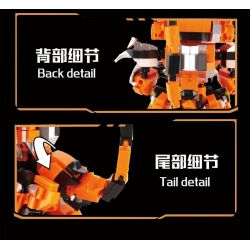 WANGAO 288056 MƯỜI HAI CUNG HOÀNG ĐẠO ÂM HỔ bộ đồ chơi xếp lắp ráp ghép mô hình