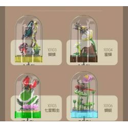 MouldKing 10104 Mould King 10104 THẾ GIỚI CÔN TRÙNG ONG bộ đồ chơi xếp lắp ráp ghép mô hình INSECT WORLD 413 khối