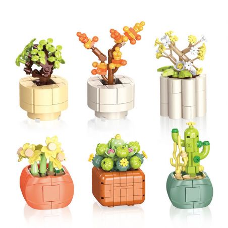 JIESTAR JJ9080 9080 NHẬT KÝ CÂY CẢNH bộ đồ chơi xếp lắp ráp ghép mô hình Creator BONSAI DIARY LEISURE TIME Sáng Tạo 520 khối