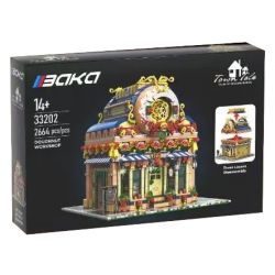 BAKA TECHNOLOGY 33202 XƯỞNG BÁNH RÁN bộ đồ chơi xếp lắp ráp ghép mô hình Creator DONUT DESSERT WORKSHOP Sáng Tạo 3945 khối